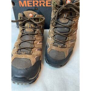 Merrell Men's Size 12M Moab 2 MID WP Earth Brown Boots